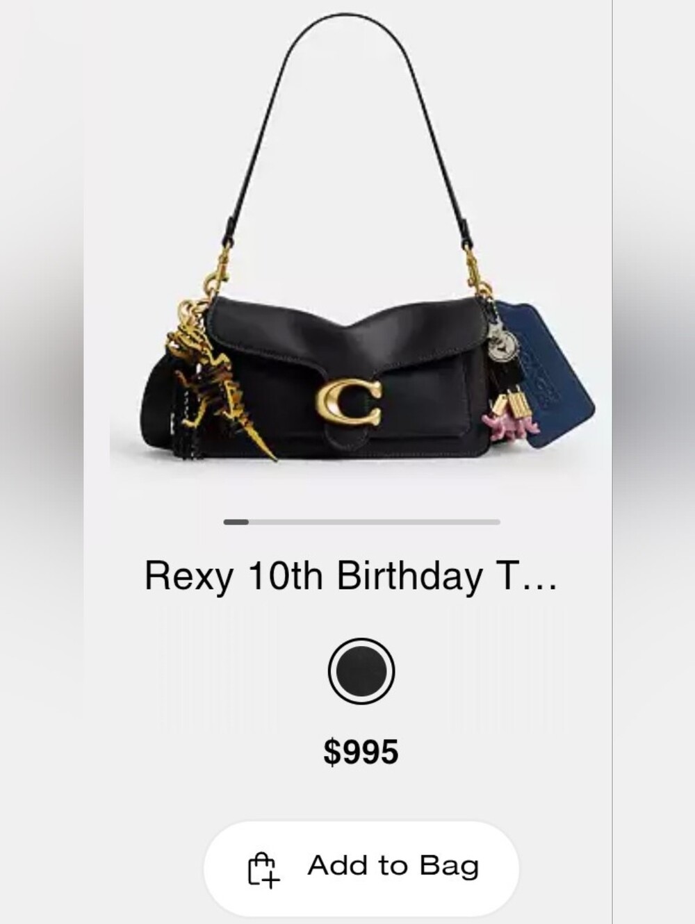 Coach Rexy 10th Birthday Tabby 26 Shoulder Bag Style No. CEG40 Dust Bag Included - Picture 3 of 16